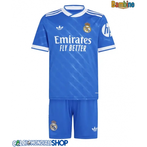Maglie da calcio Real Madrid Terza Maglia Bambino 2025-26 Manica Corta + Pantaloni corti)